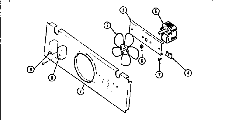 Blower Motor-cooling Diagram and Parts List for WM2720B M167B Jenn-Air Wall Oven