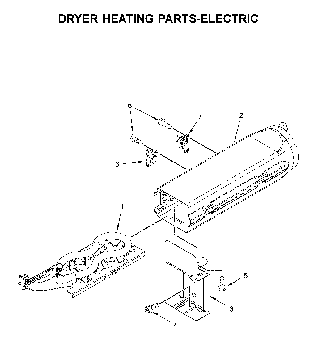 Dryer heating parts-electric Diagram and Parts List for MED7230HC0  Maytag Dryer