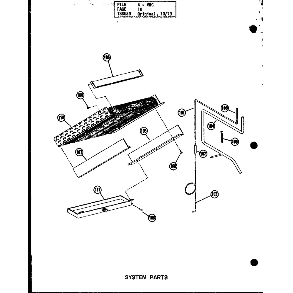 System Parts Diagram and Parts List for VBC-18CT-1J P54878-7C Amana Air Conditioner