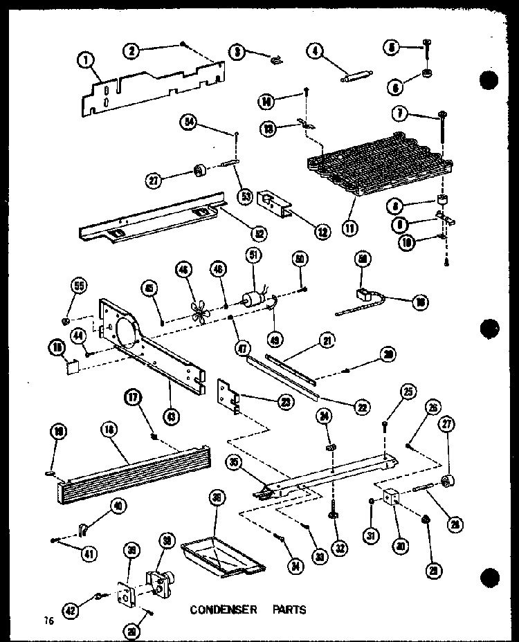 Condenser Parts Diagram and Parts List for BCI20BG-P6023518WG  Amana Refrigerator