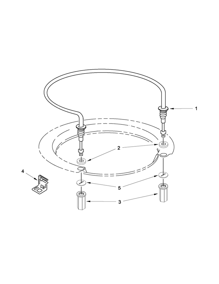 Heater Parts Diagram and Parts List for MDB6769PAB2  Maytag Dishwasher