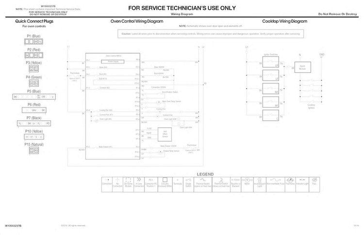 Oven Control Wiring Diagram Diagram and Parts List for JDS1450DS0  Jenn-Air Range