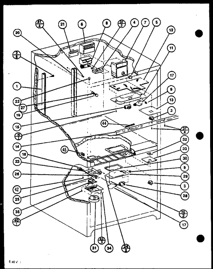Section 3 Diagram and Parts List for BR20N-P7812526W  Amana Refrigerator
