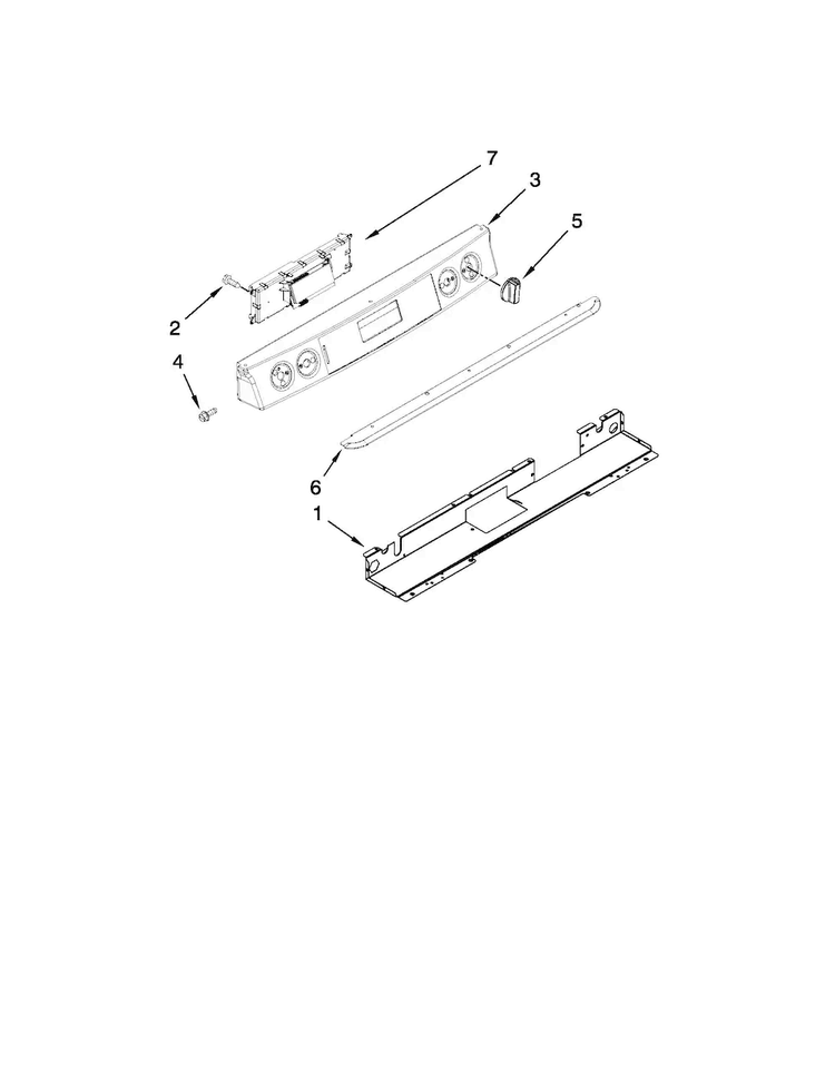 Control Panel Parts Diagram and Parts List for JGS9900CDF01  Jenn-Air Range