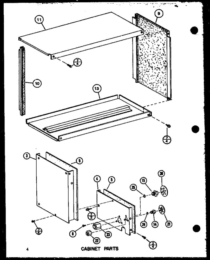 Cabinet Parts Diagram and Parts List for SCFC36HOH-B P9920004C Amana Air Conditioner