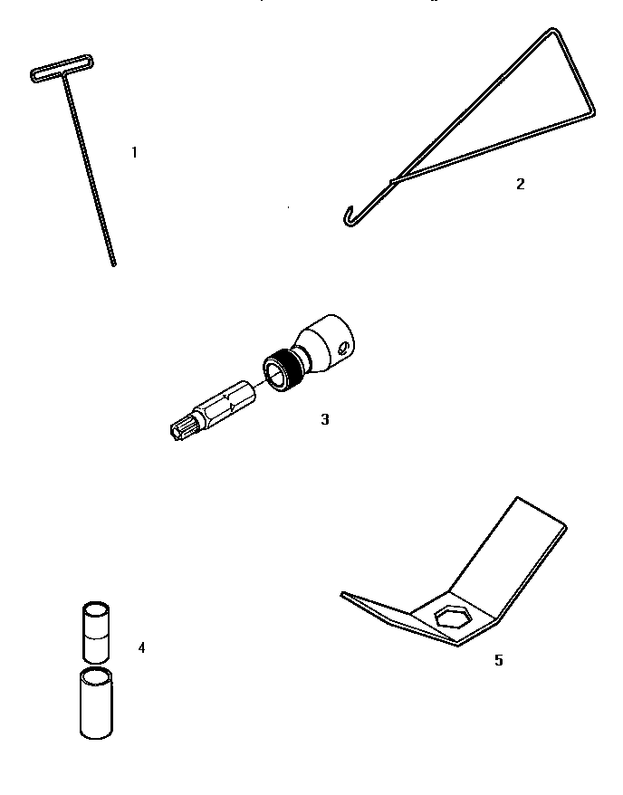 Special Tools Diagram and Parts List for LWM423L-P1176404WL  Amana Washer