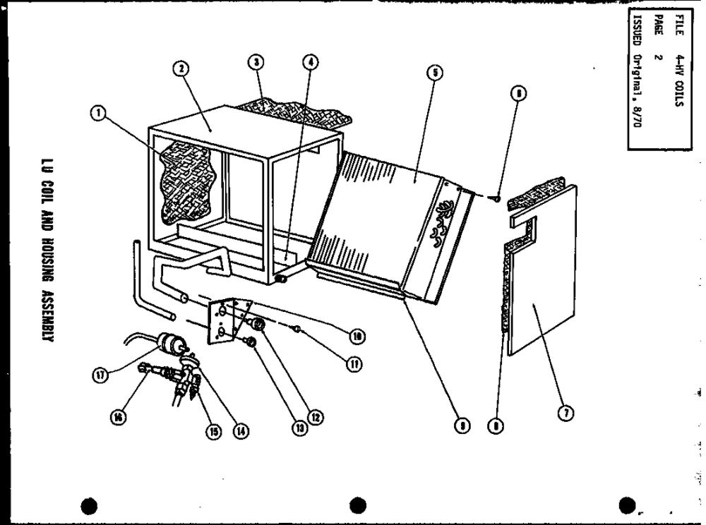 Diagram 1 Diagram and Parts List for RF2 3 Amana Air Conditioner