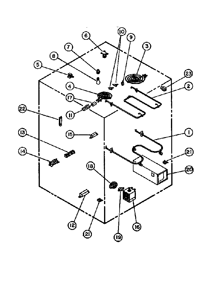 Page 6 Diagram and Parts List for MRR-1000-P8551402S  Amana Microwave Oven Combo