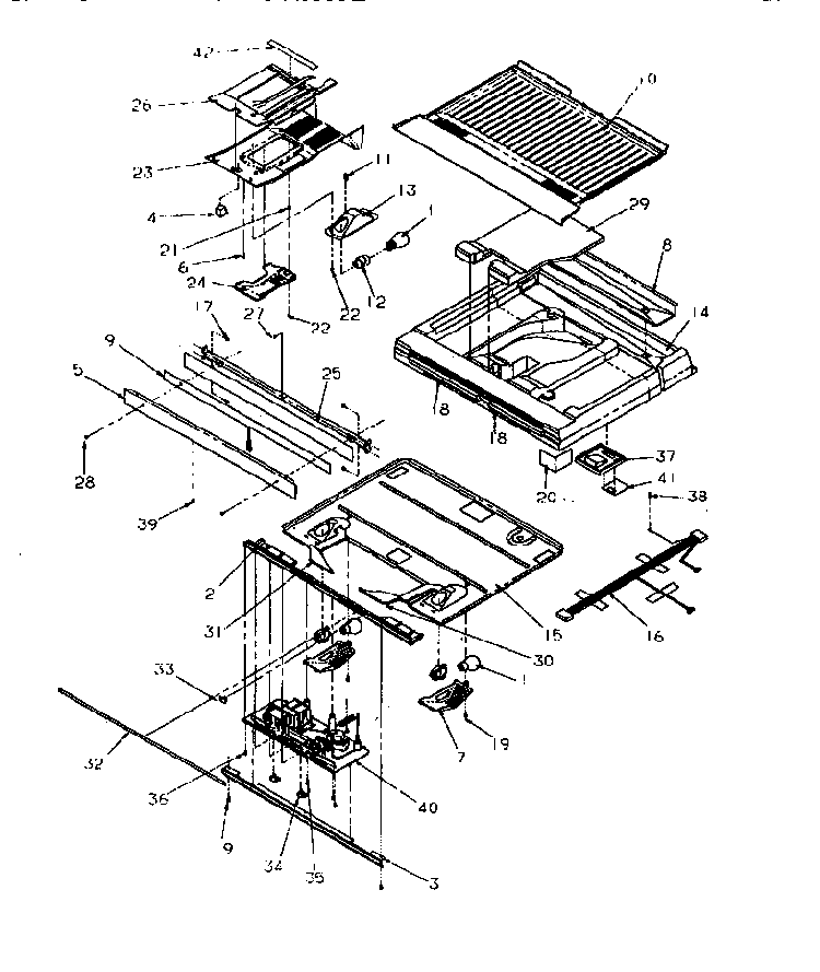 Divider Block Diagram and Parts List for TRI22S4L-P1196302WL  Amana Refrigerator
