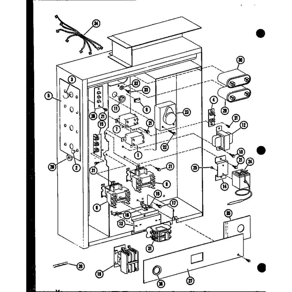 Diagram 13 Diagram and Parts List for D67472-1C P67472-1C Amana Furnace