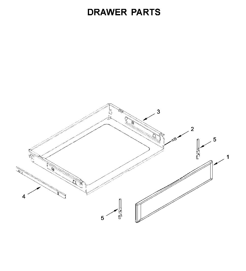 Drawer parts Diagram and Parts List for YMER8800FW3  Maytag Range