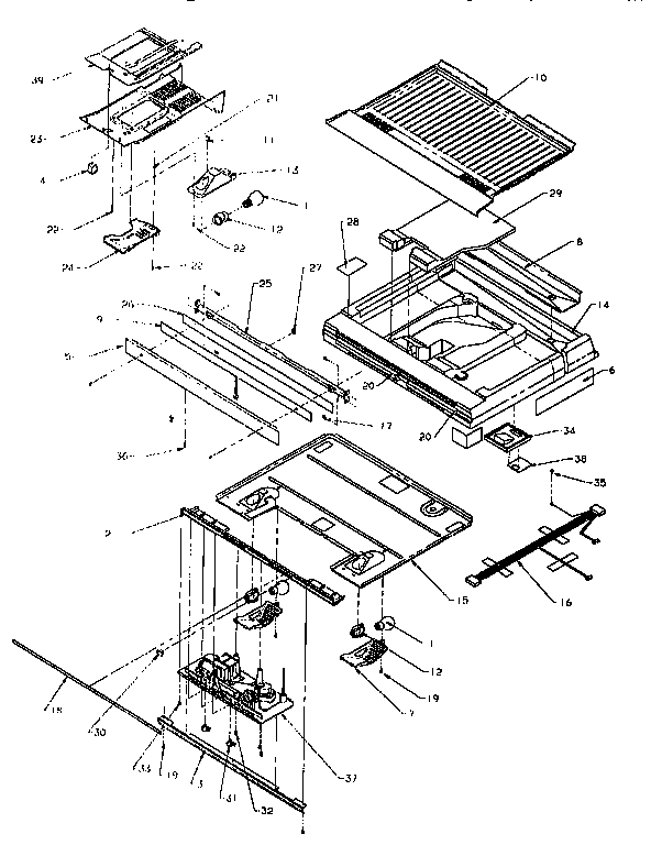 Divider Block Diagram and Parts List for TA18S2W-P1194501W  Amana Refrigerator