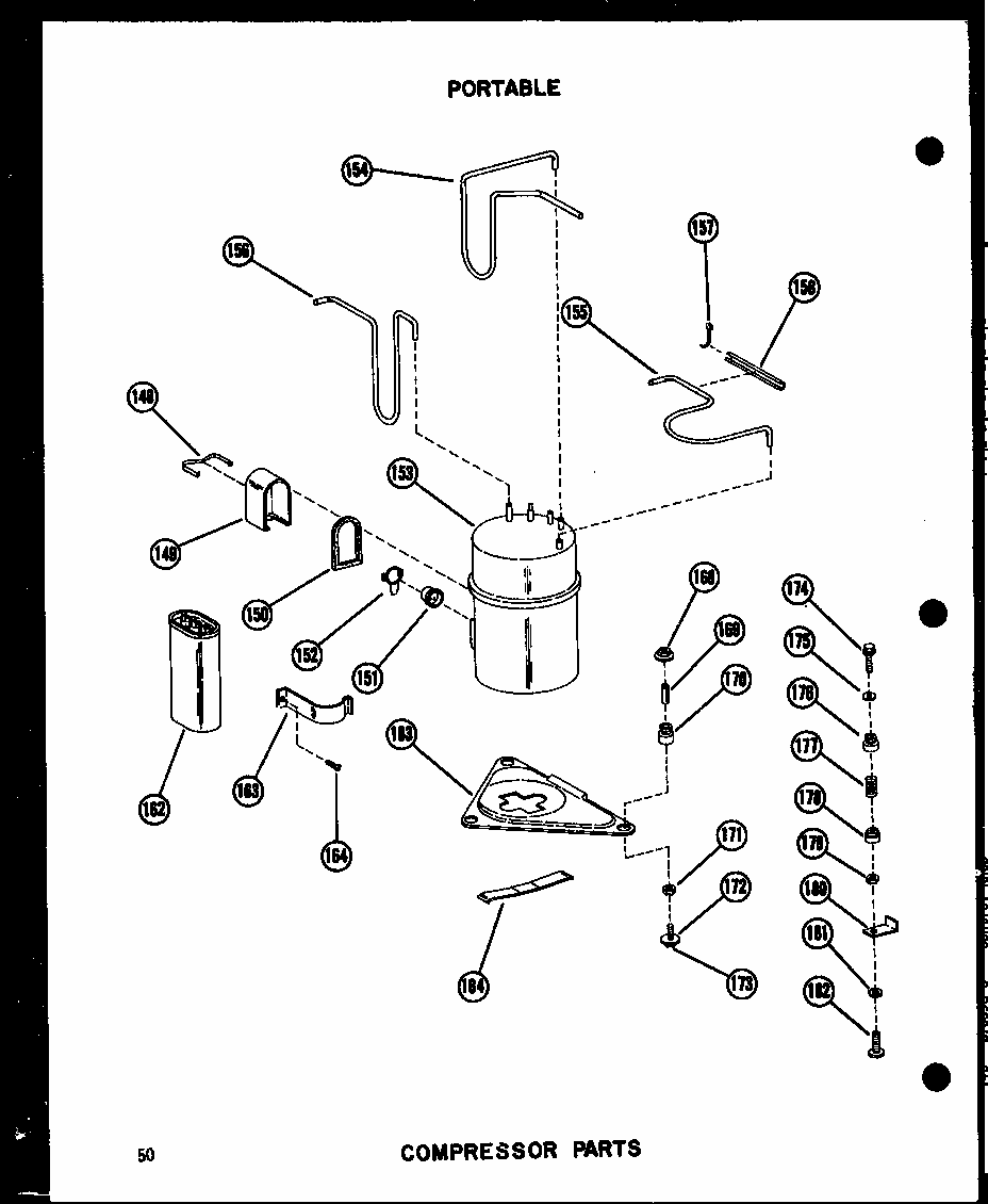 Compressor Parts Diagram and Parts List for 11-2JM P54336-51R Amana Air Conditioner