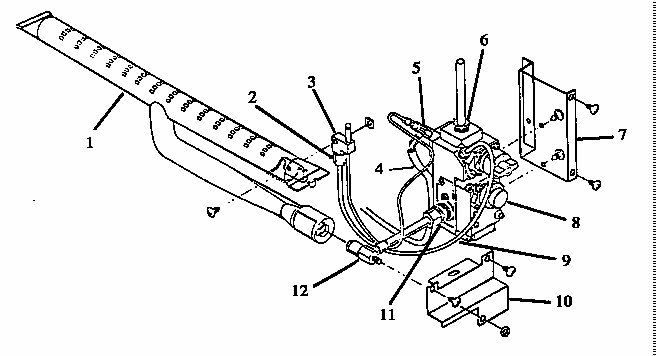 Heater Burner And Control Components Diagram and Parts List for GBK39HG ALL Amana Range