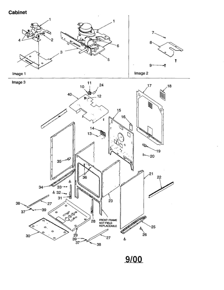 Cabinet Diagram and Parts List for ARTSC8650E-P1143907NE  Amana Range