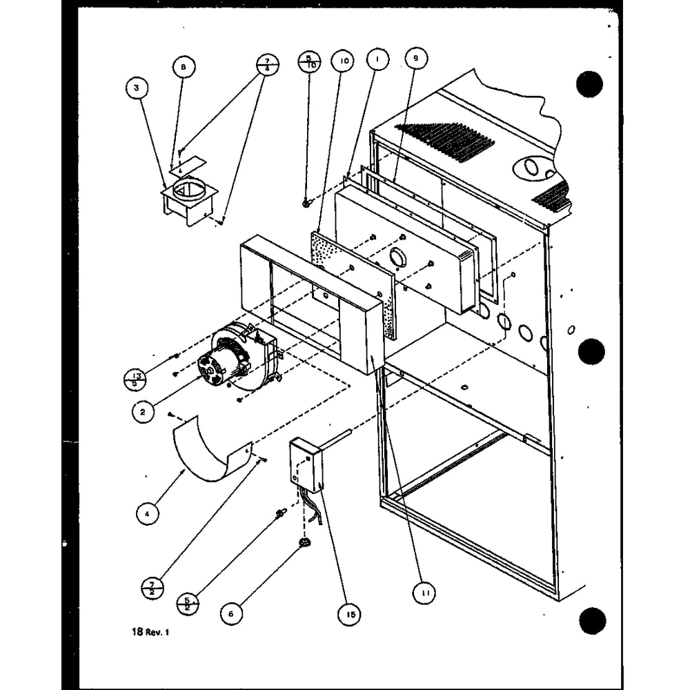 Diagram 5 Diagram and Parts List for GUI090B30AB P1158604F Amana Furnace