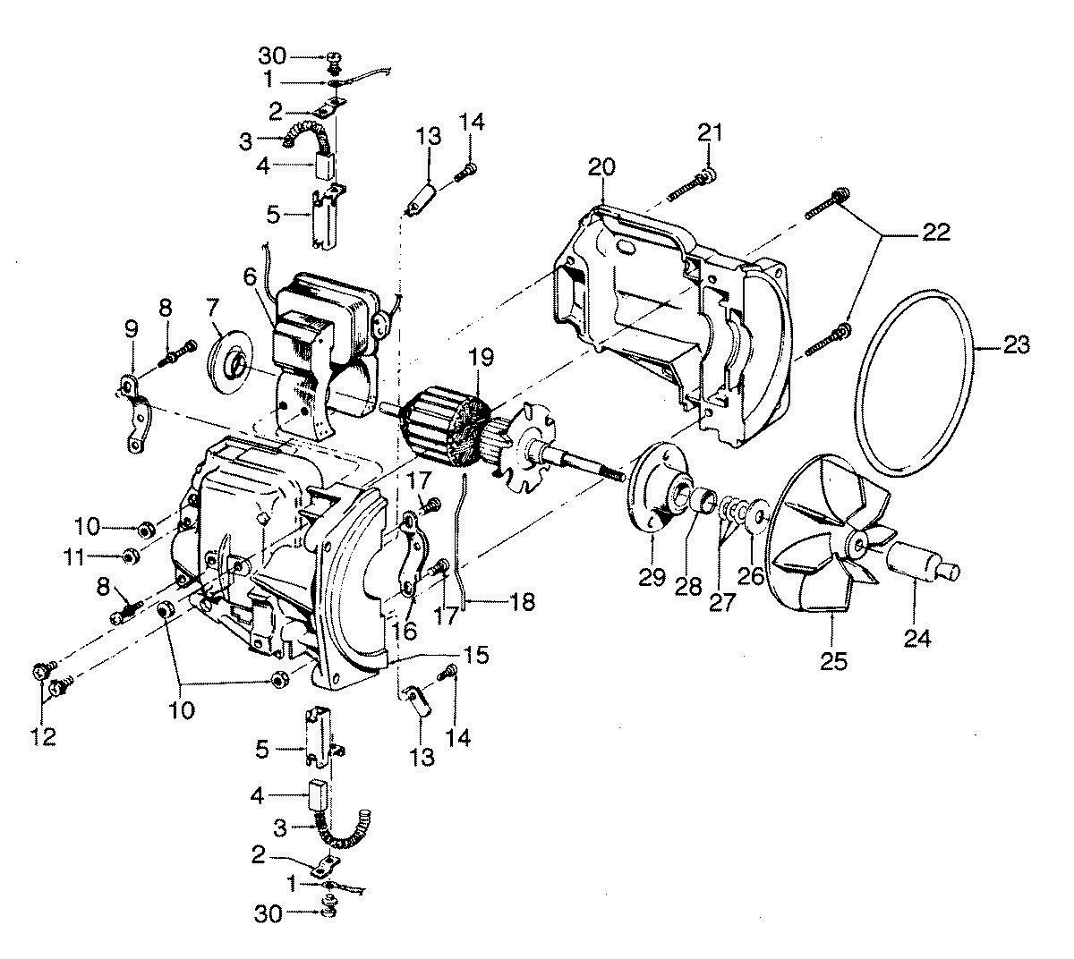 05 - MOTOR ASSEMBLY Diagram and Parts List for 1340  Maytag Washer