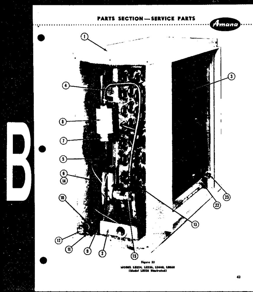 Diagram 3 Diagram and Parts List for LA336  Amana Air Conditioner