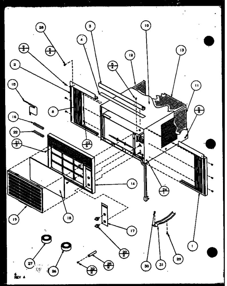 Diagram 1 Diagram and Parts List for 7P2MB P1114103R Amana Air Conditioner
