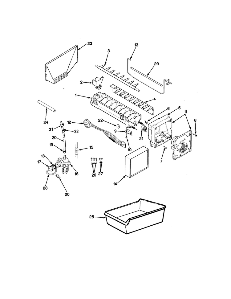 Optional Ice Maker Kit-imkss1 Diagram and Parts List for RC20LA-2AD-BU01A  Magic Chef Refrigerator