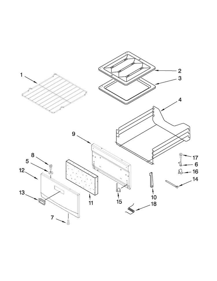 Oven And Broiler Parts Diagram and Parts List for AGG222VDW2  Amana Range