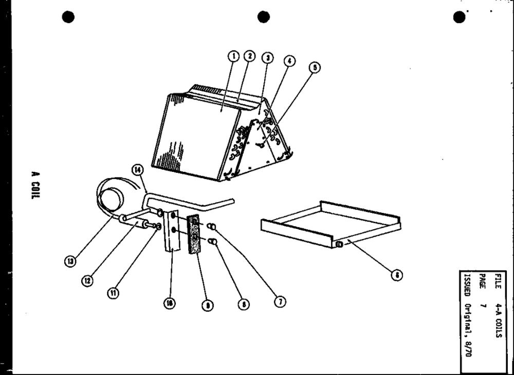 A Coil Diagram and Parts List for C58380-20  Amana Air Conditioner