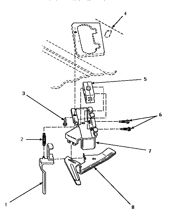Out-of-balance Switch Diagram and Parts List for LW8413W2 LW8413W2A Amana Washer
