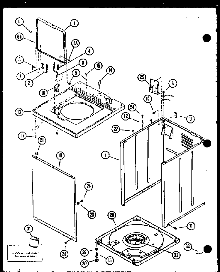 Section 3 Diagram and Parts List for LWD352L P1122902WL Amana Washer