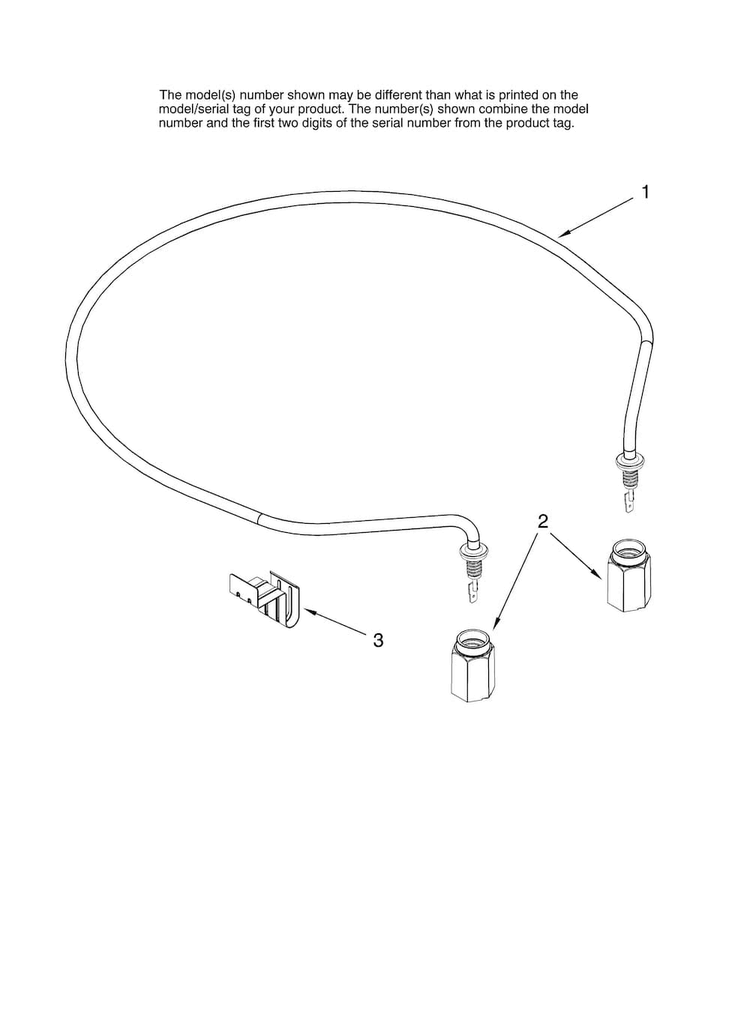 Heater Parts Diagram and Parts List for MDB4651AWB41  Maytag Dishwasher