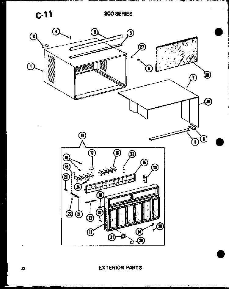 Section 1 Diagram and Parts List for 218-3K P67535-5R Amana Air Conditioner