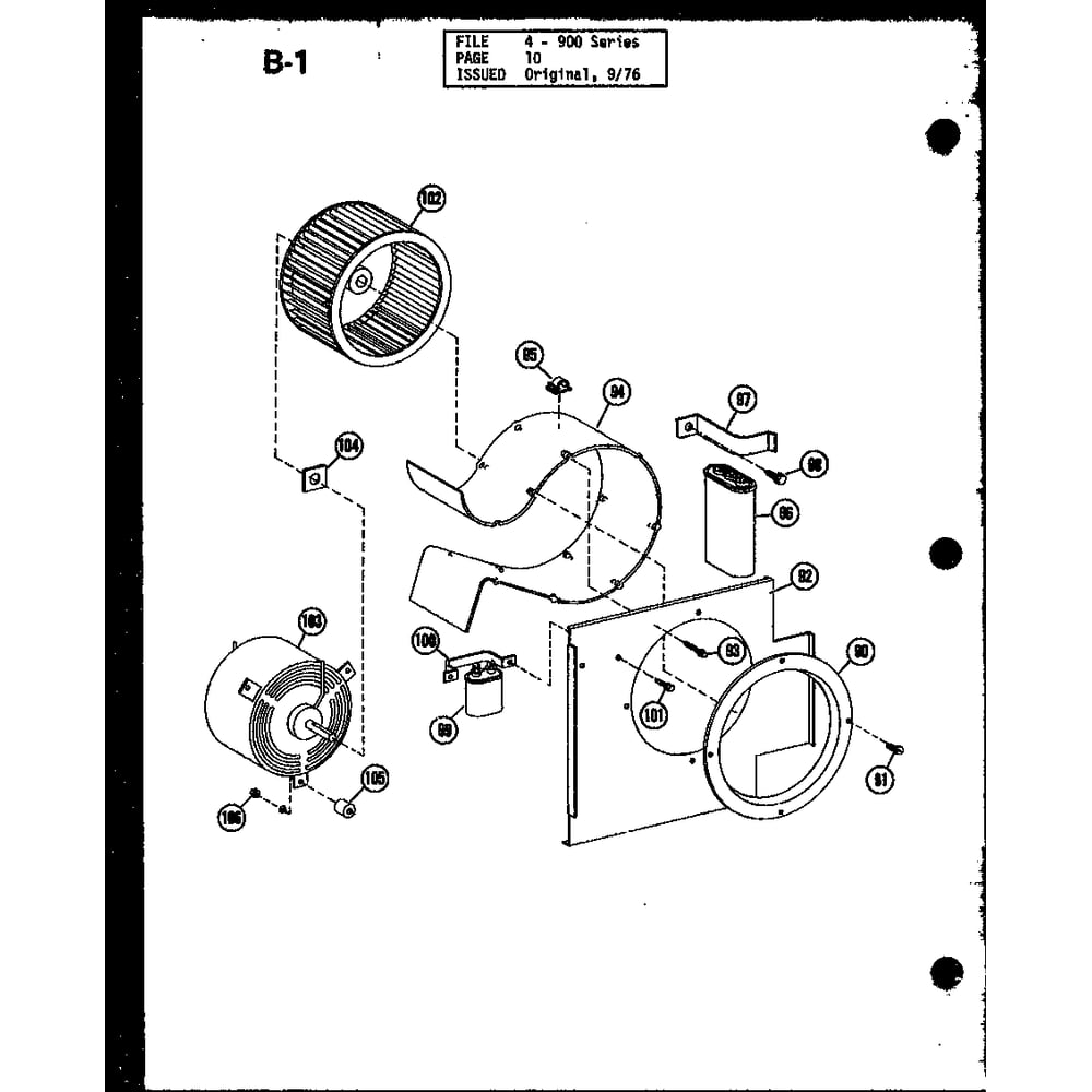 Diagram 7 Diagram and Parts List for SB900-30A P55761-1R Amana Air Conditioner