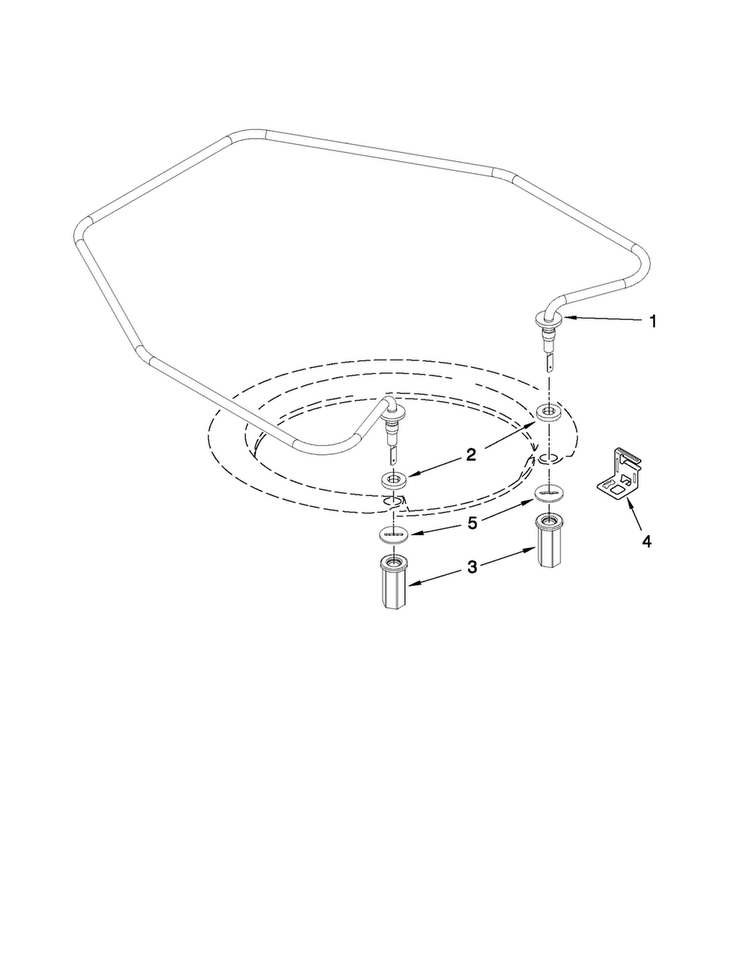 Heater Parts Diagram and Parts List for ADB1600AWQ2  Amana Dishwasher