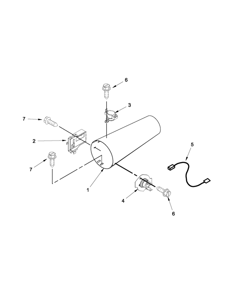 Dryer Heating Parts - Gas Diagram and Parts List for MLE20PDBGW0  Maytag Washer Dryer Combo