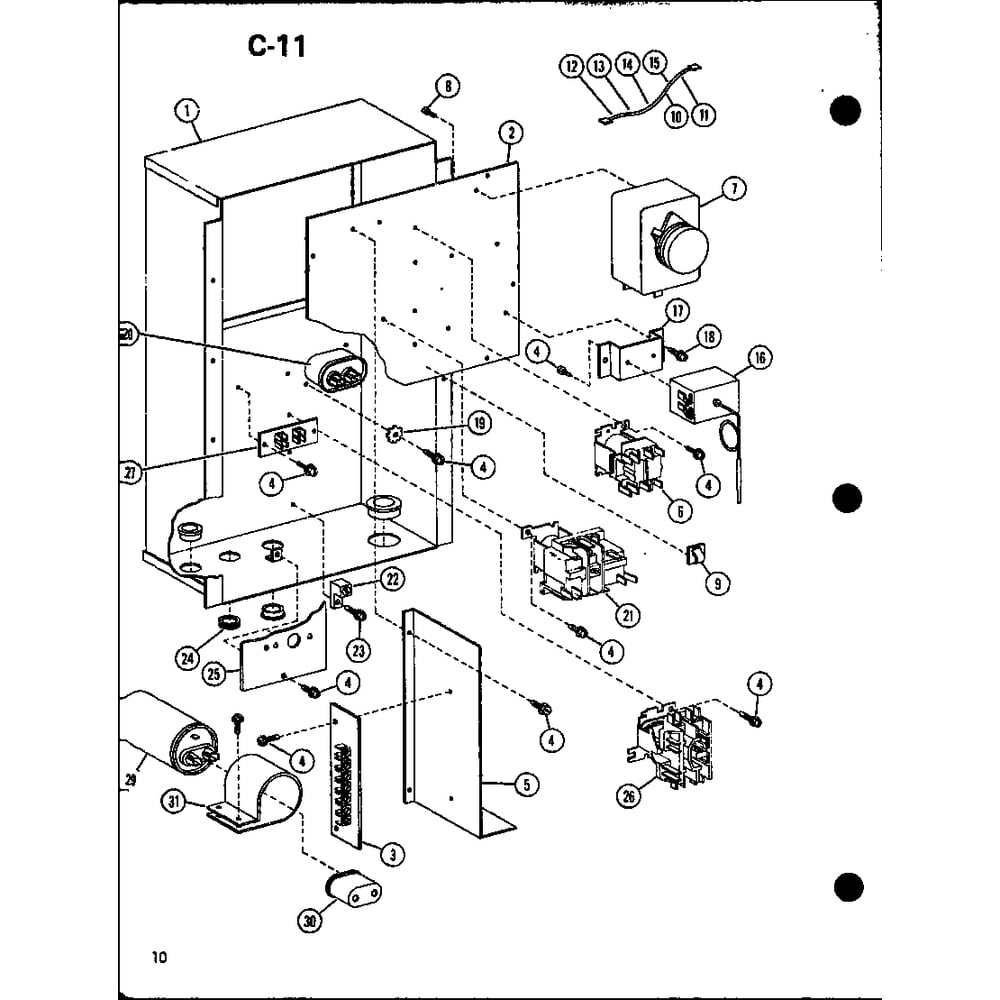 Diagram 2 Diagram and Parts List for ERHQ18-W01A P67845-1C Amana Air Conditioner