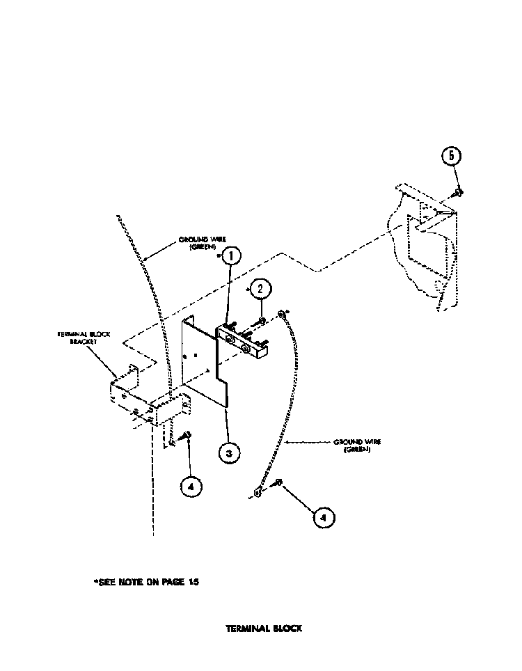 Terminal Block Diagram and Parts List for LE3502L-P1118307WL  Amana Dryer