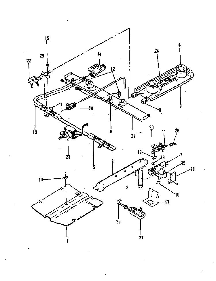 Control System Diagram and Parts List for 31FK-3KLX-ON  Magic Chef Range