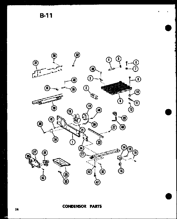 Condensor Parts Diagram and Parts List for SRI22E-1-C-P74870-26WC  Amana Refrigerator