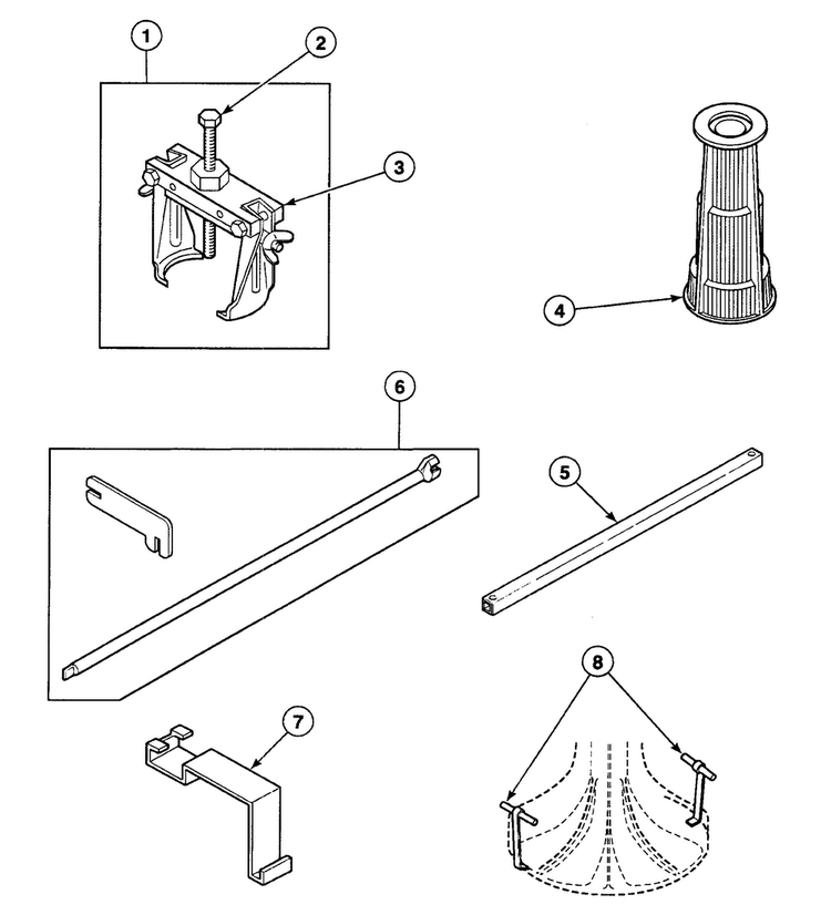 Tools 2 Diagram and Parts List for SWT221WM  Speed Queen Washer