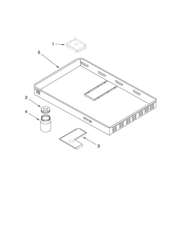 Burner Box Assembly Diagram and Parts List for JGD8130ADS21  Jenn-Air Cooktop