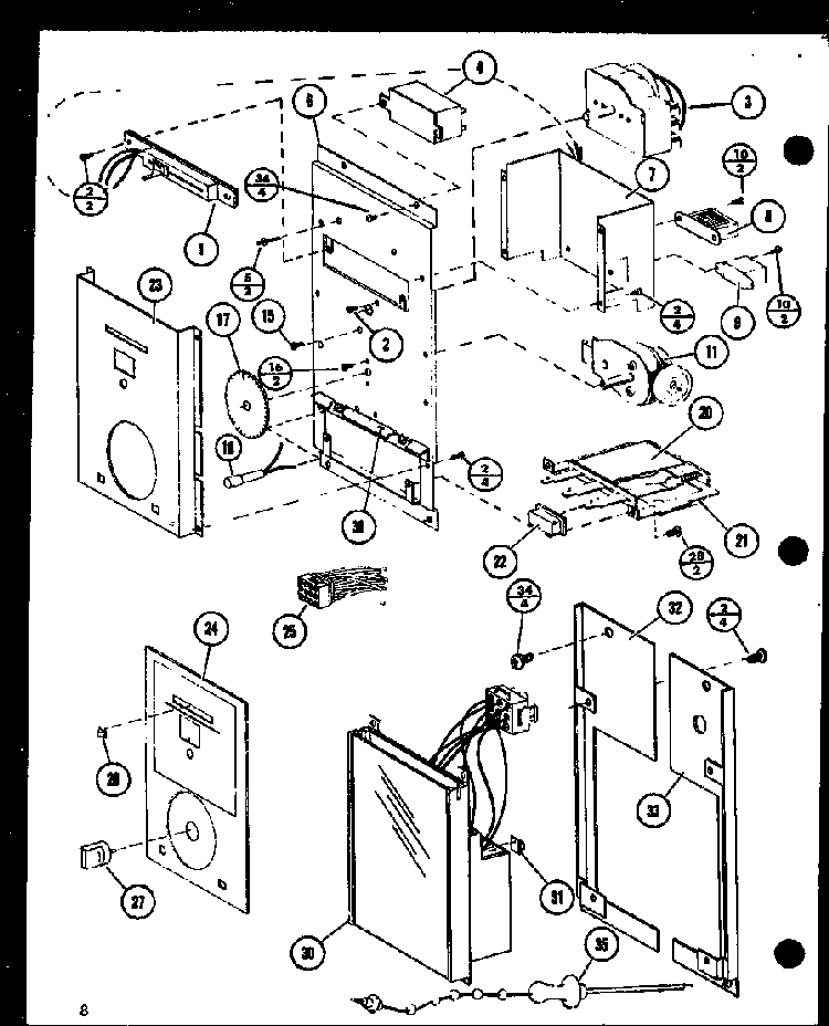 Section 4 Diagram and Parts List for RCR-7 P85515-6S Amana Range