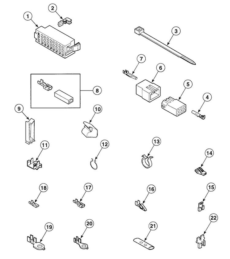 Terminals 2 Diagram and Parts List for SWT020LN  Speed Queen Washer