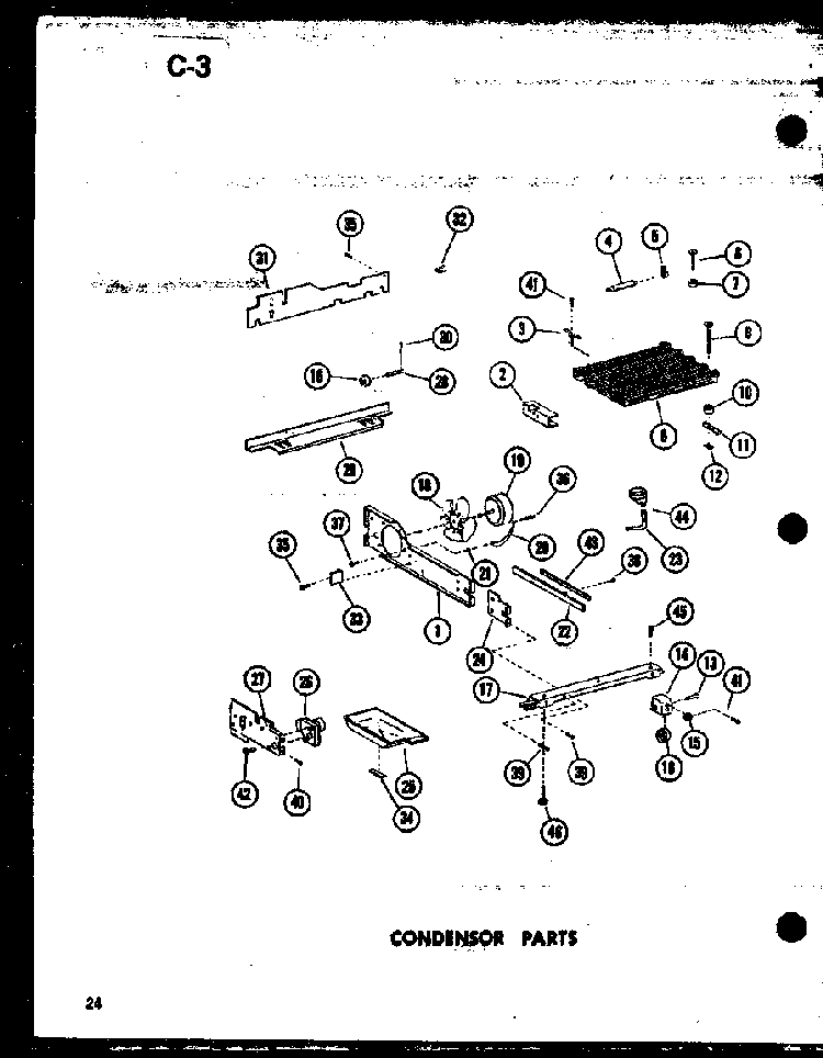 Condensor Parts Diagram and Parts List for SRI19E-C-P74870-5WC  Amana Refrigerator