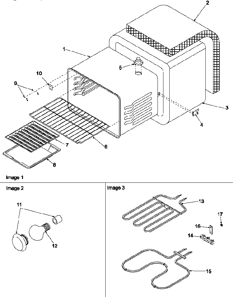 Cavity Diagram and Parts List for ARR6200W-P1143455NW  Amana Range