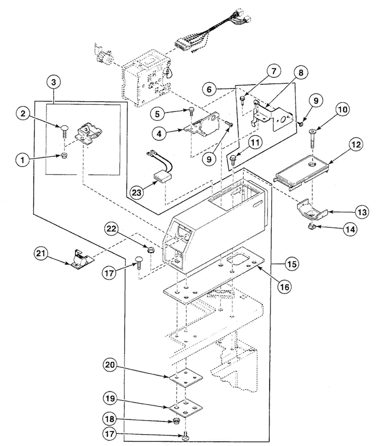 Meter Case Diagram and Parts List for SWT121LA  Speed Queen Washer