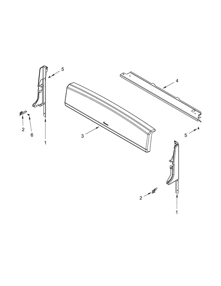 Backguard Parts Diagram and Parts List for AGR4230BAW0  Amana Range