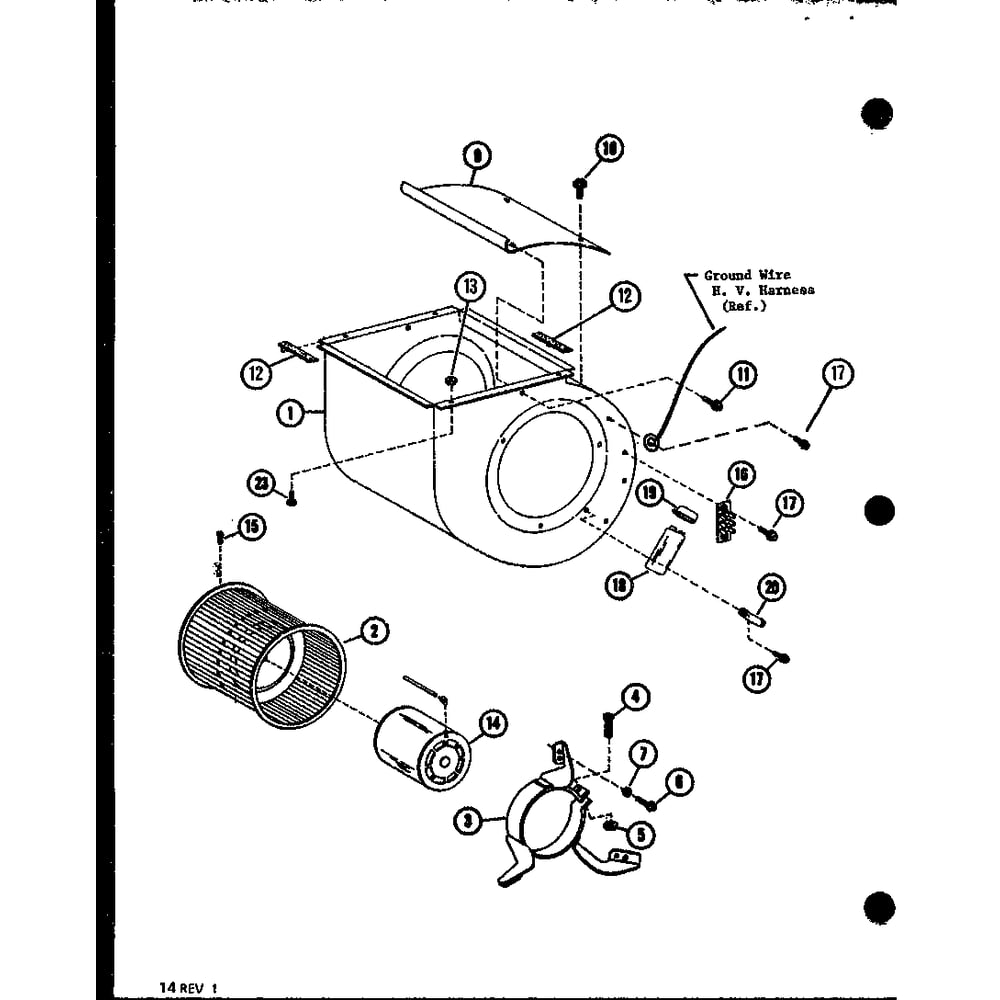 Diagram 5 Diagram and Parts List for EBCC2400MBM 9846201C Amana Air Conditioner