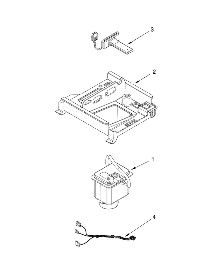 Pump Parts Diagram and Parts List for JIM158XYRS0  Jenn-Air Ice Maker