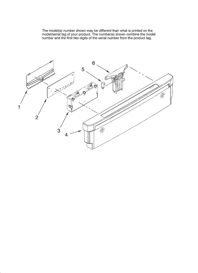 Control Panel Parts Diagram and Parts List for MDBH945AWS0  Maytag Dishwasher
