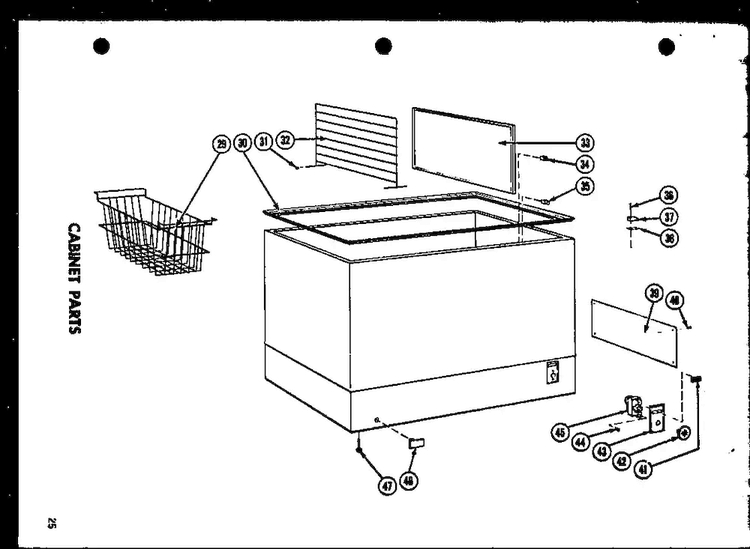 Section 6 Diagram and Parts List for CP15  Amana Freezer