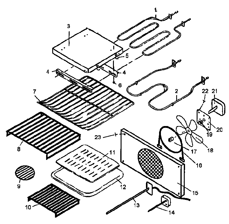 Oven Accessories Diagram and Parts List for ACO27DEW1-P1132334NW  Amana Wall Oven